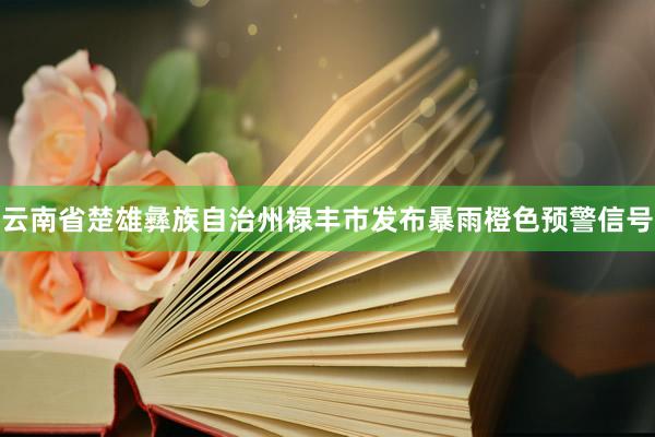 云南省楚雄彝族自治州禄丰市发布暴雨橙色预警信号